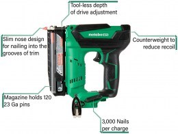 METABO Wireless Pin Nailer9